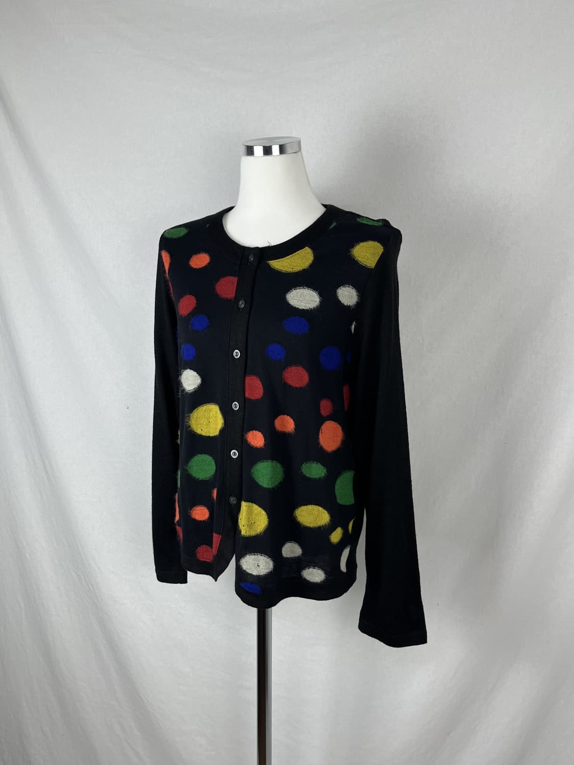 Vintage (maede in japan) 도트 가디건  상품이미지1