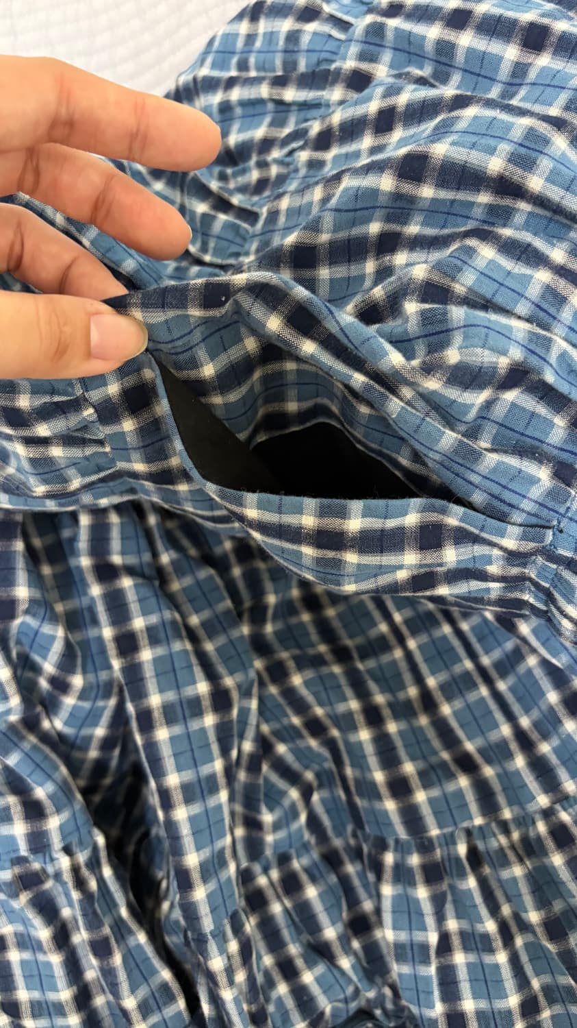 플리즈프로젝트 체크 프릴 스커트 상품이미지4