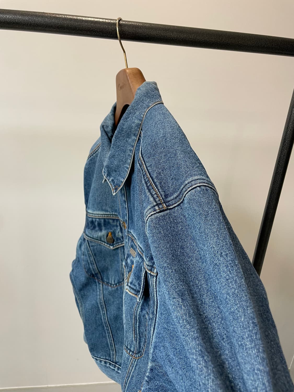 (L) 90s Puma 푸마 빈티지 데님 트러커 자켓 상품이미지6