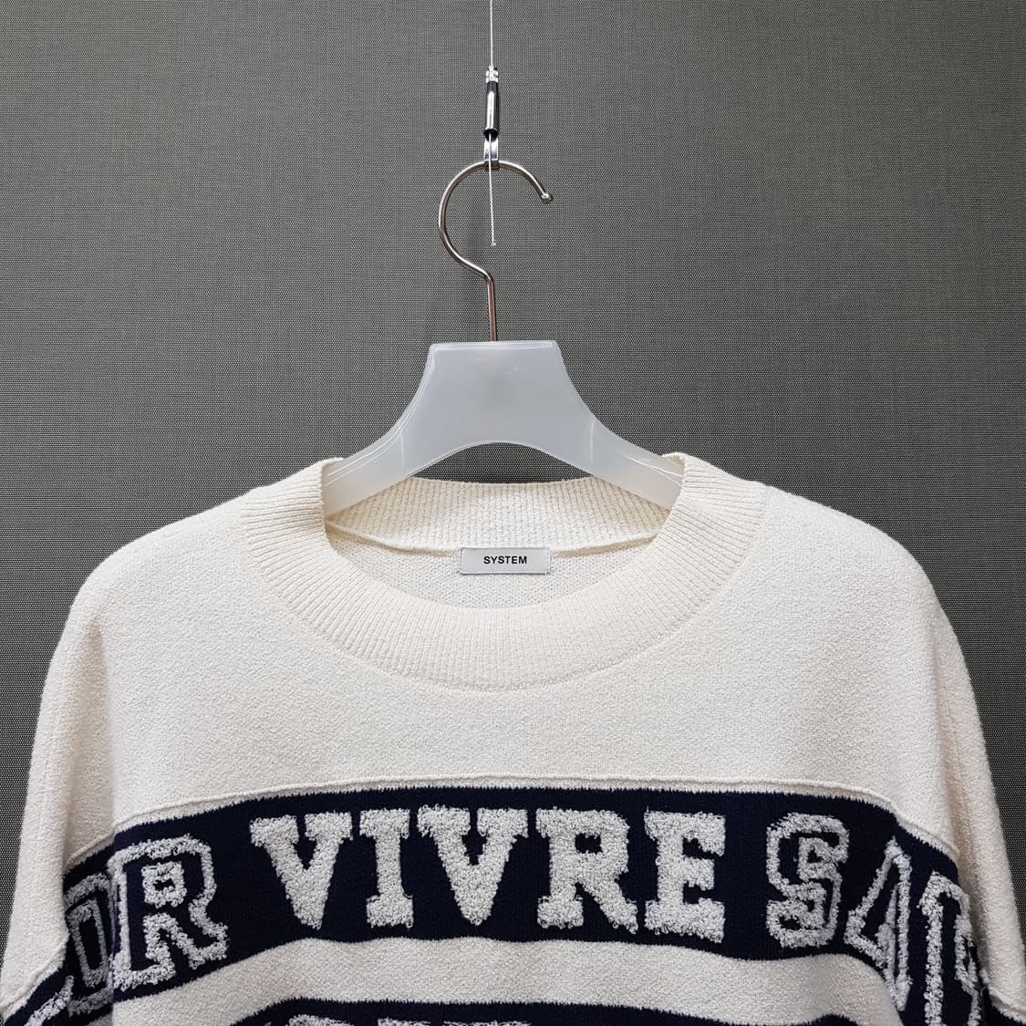 한섬 시스템 2022 레터링 니트  F90 사이즈 상품이미지3