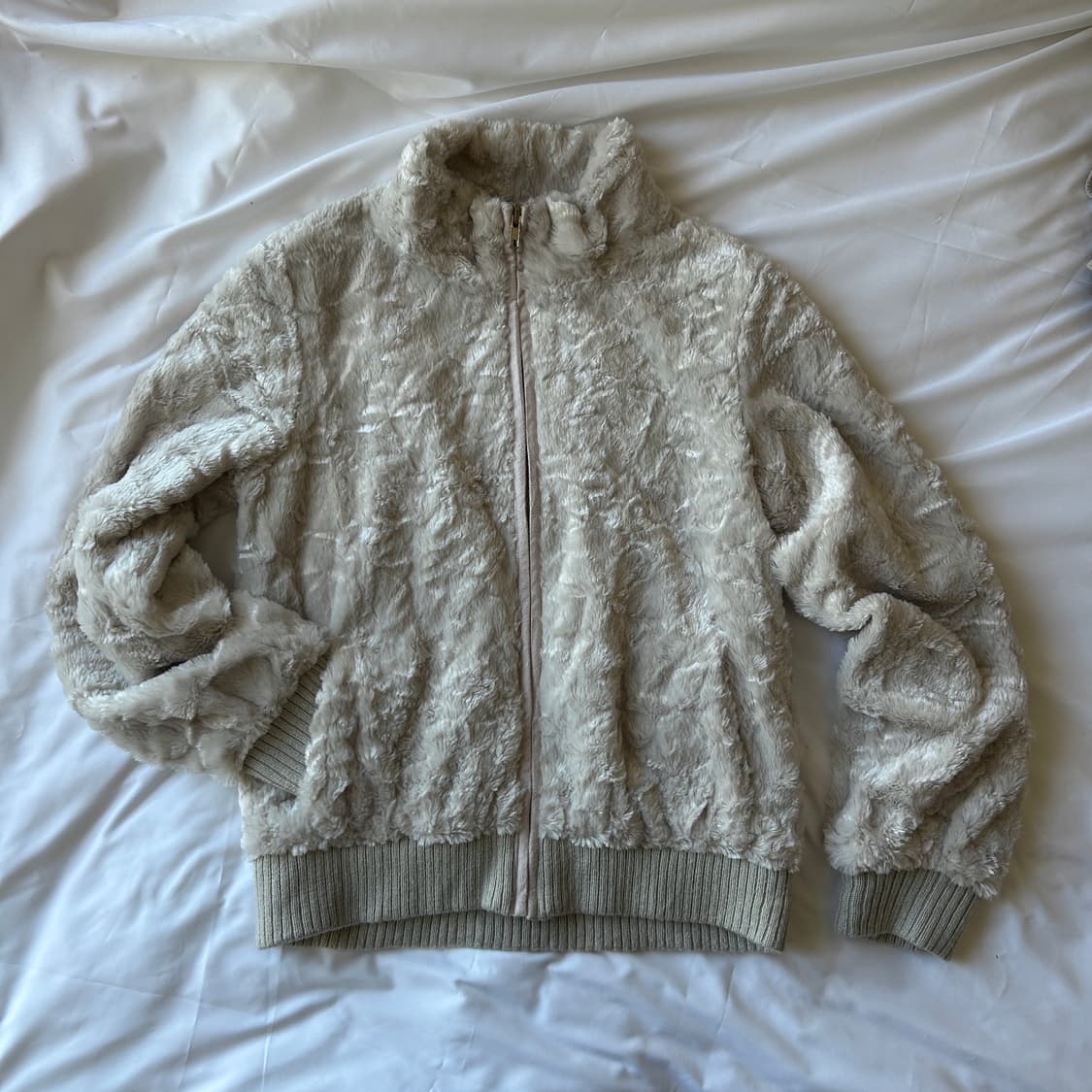 빈티지 퍼 집업 점퍼 상품이미지6