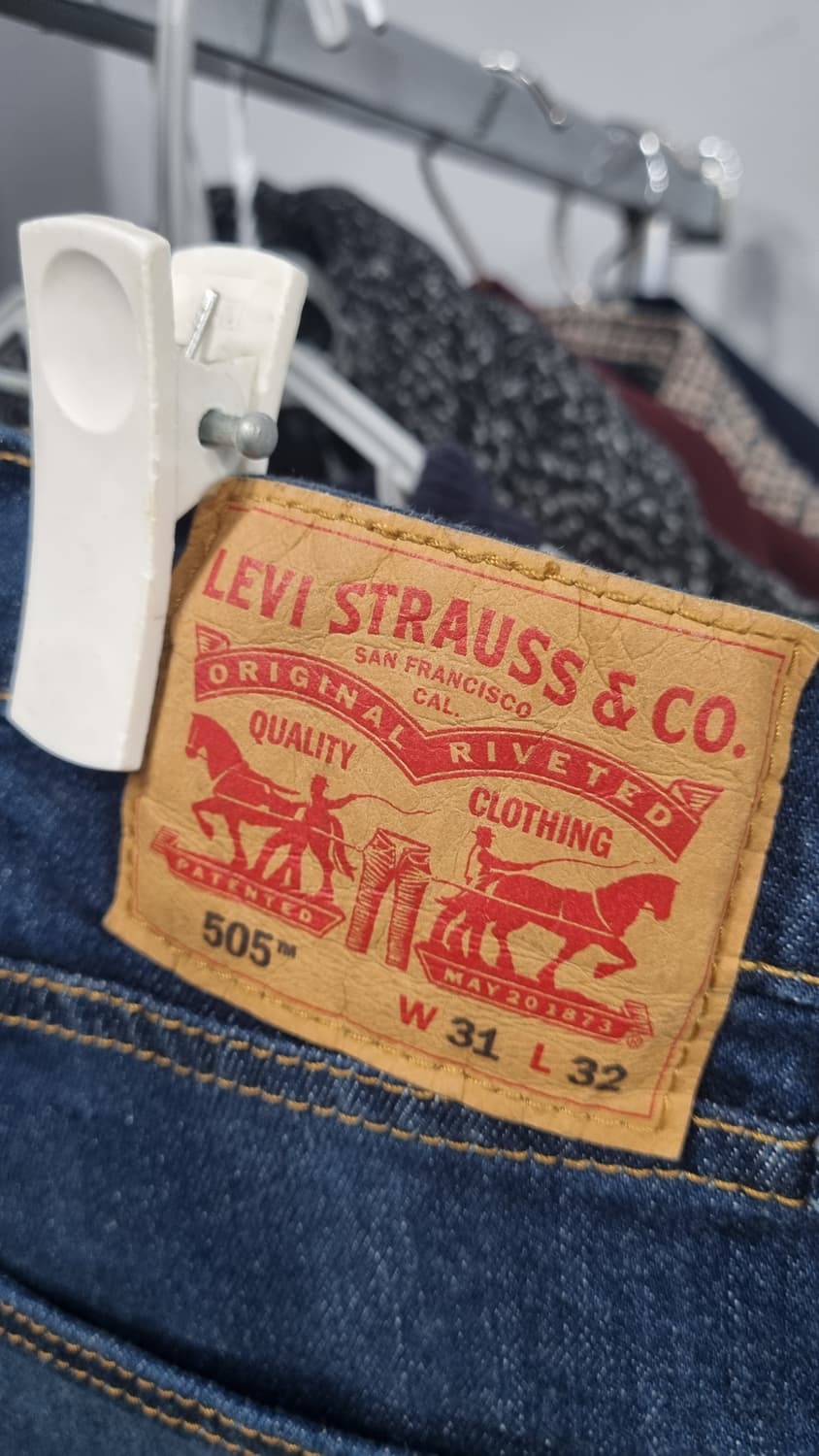 LEVI'S 레귤러(505) 진청워싱 데님진 31~32size 상품이미지4