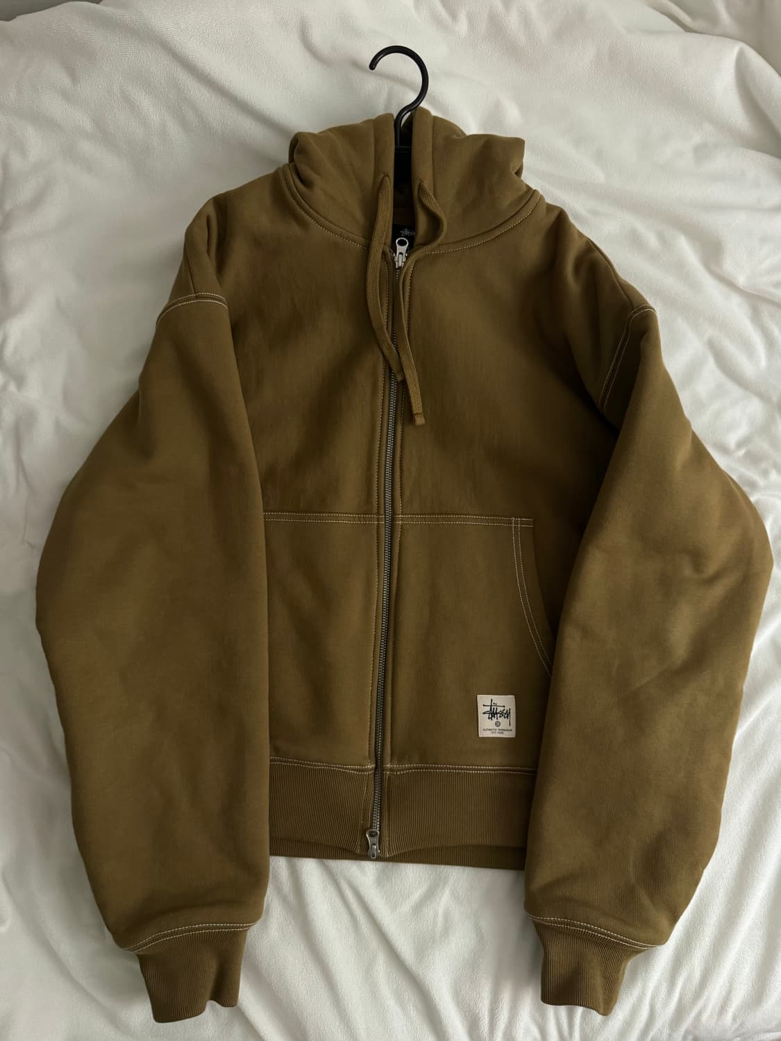 스투시 더블페이스 라벨 후드집업 급처 상품이미지1