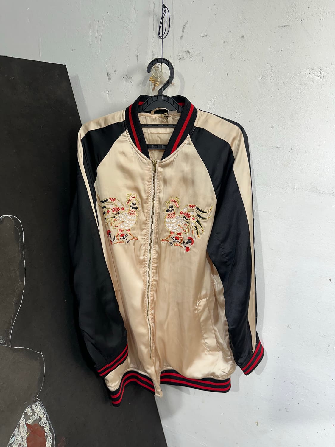 Jpn 일본빈티지 오리엔탈 디빅 베이지 닭 스카잔 자켓 상품이미지7