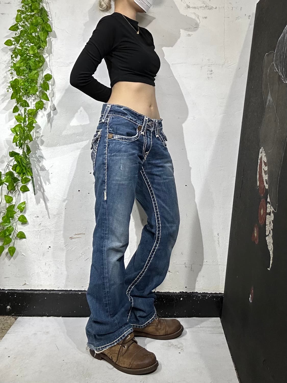 트루 릴리전 Joey Super 중청 T 부츠컷 데님 팬츠 청바지 29 상품이미지2