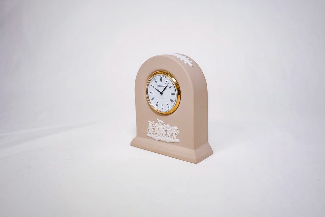 [영국빈티지] 웨지우드 제스퍼웨어 도자기 미니 탁상시계_ 베이지(레어) 상품이미지2