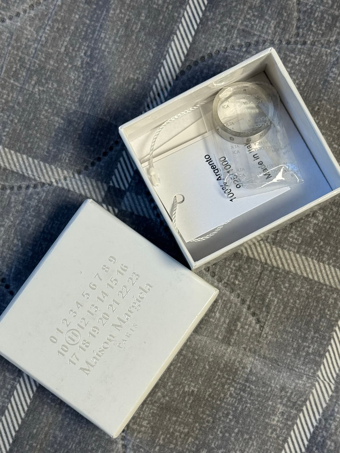 (8호) 메종 마르지엘라 뉴메리컬 밴드 실버 링 실버 상품이미지1