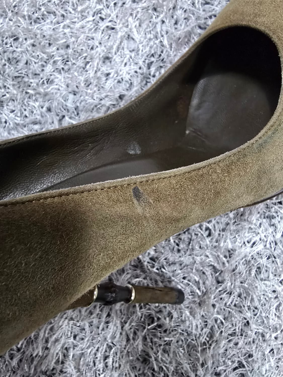 구찌 스웨이드 하이힐 36.5 상품이미지6