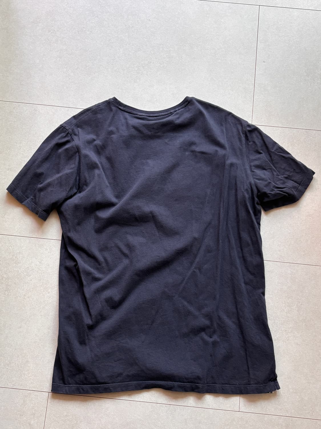 Massimo Dutti NAVY 자수 네이비 반팔 티셔츠 상품이미지6