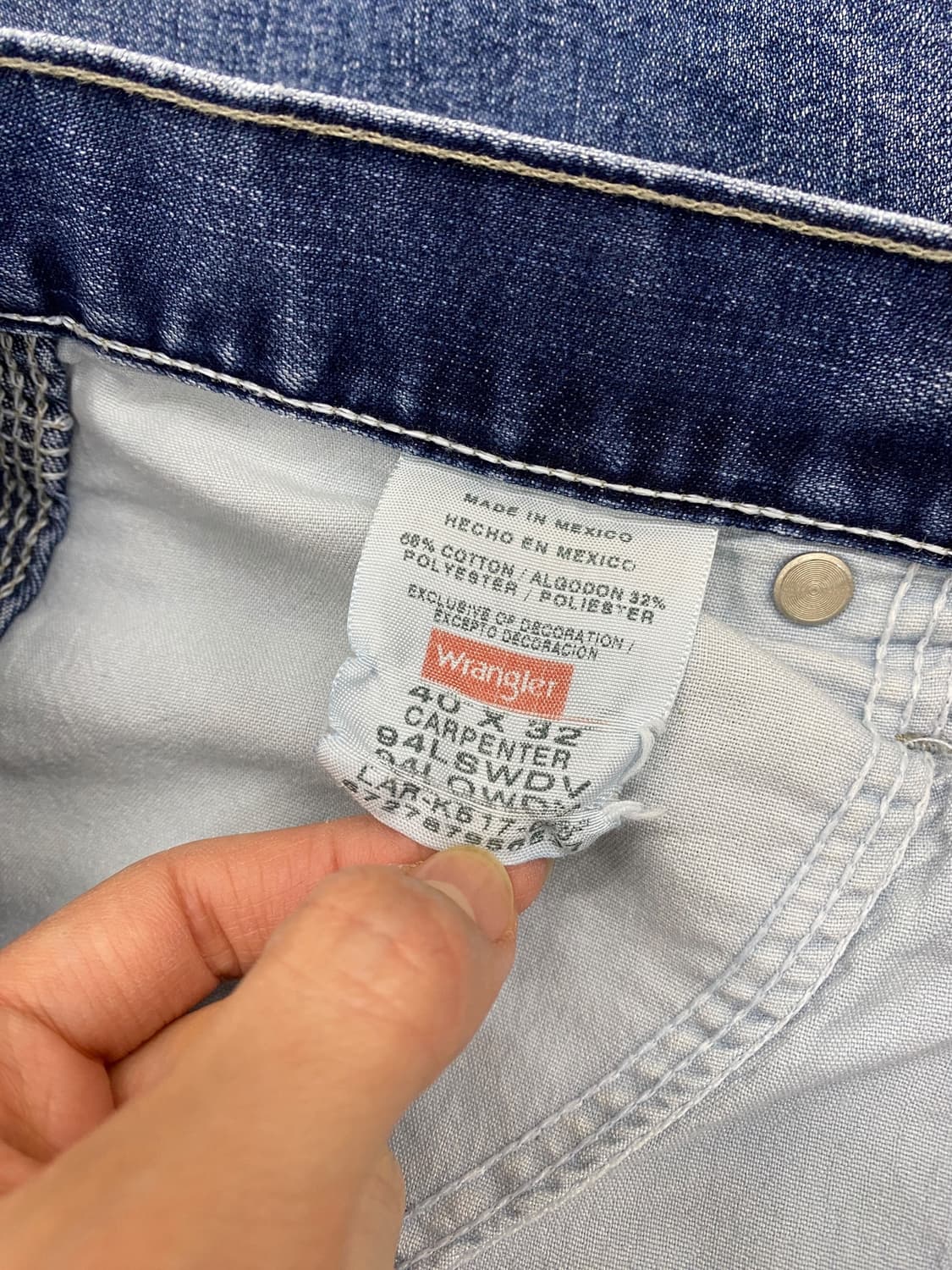 00's 랭글러 데님 카펜더 팬츠  상품이미지9