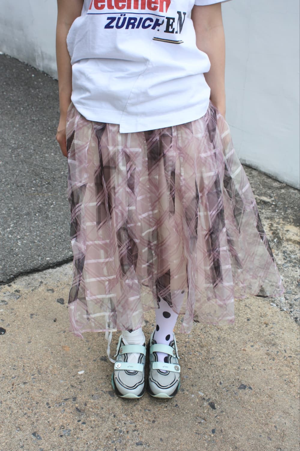 pink tulle pleats skirt 상품이미지3