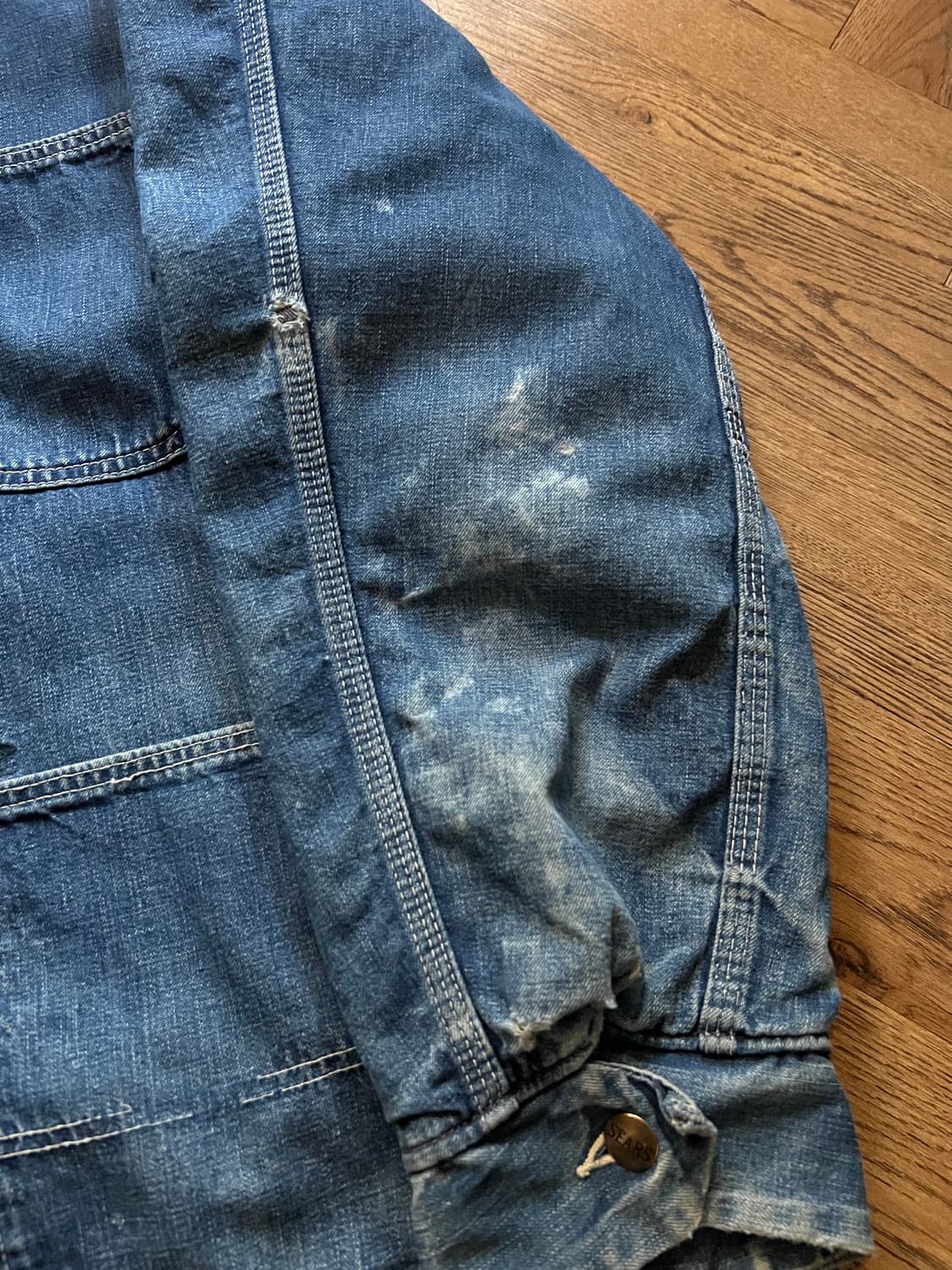 [XL]70's Sears 시어스 블랭킷 라이닝 데님 초어 자켓 상품이미지4