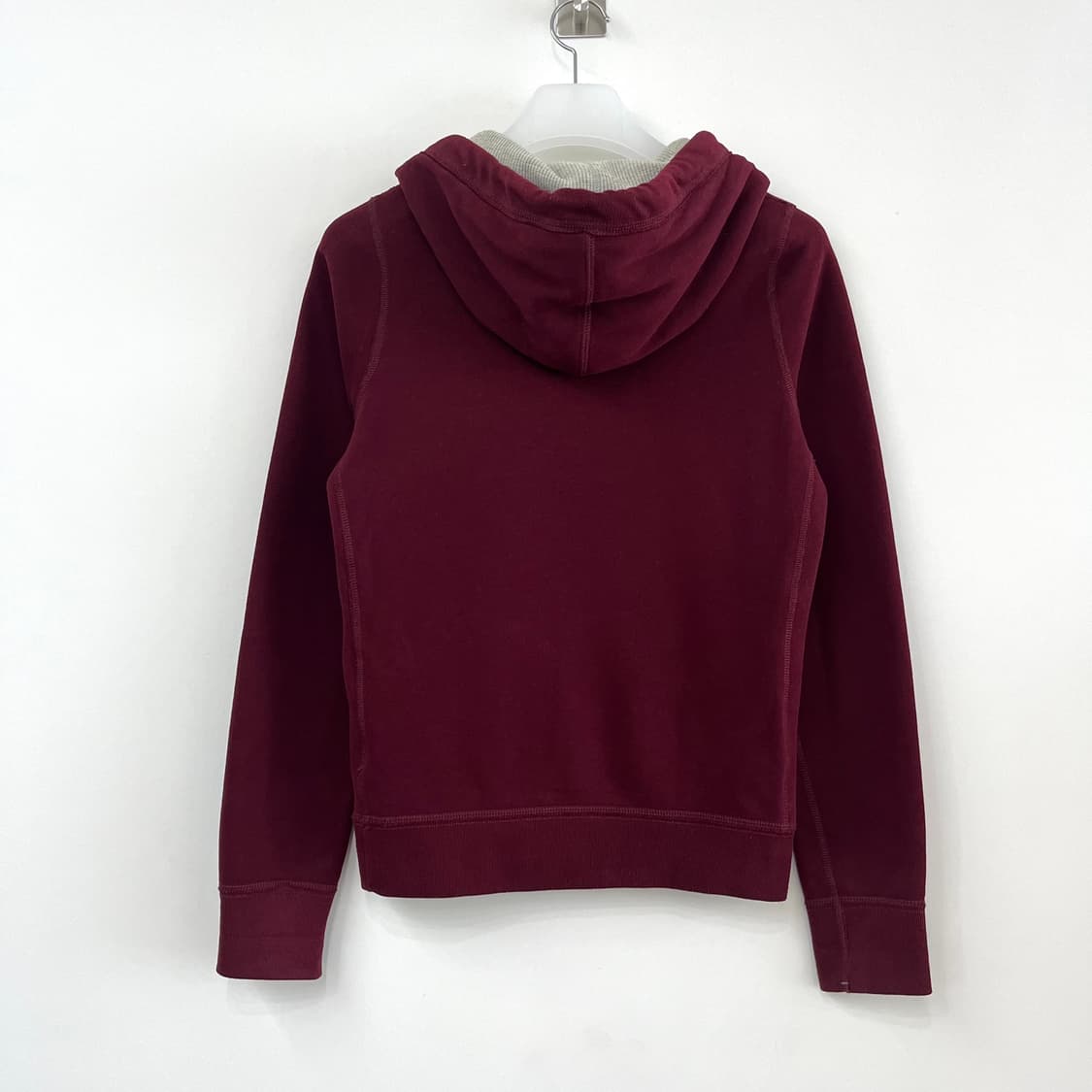 아베크롬비 자수로고 버건디 후드티 상품이미지3