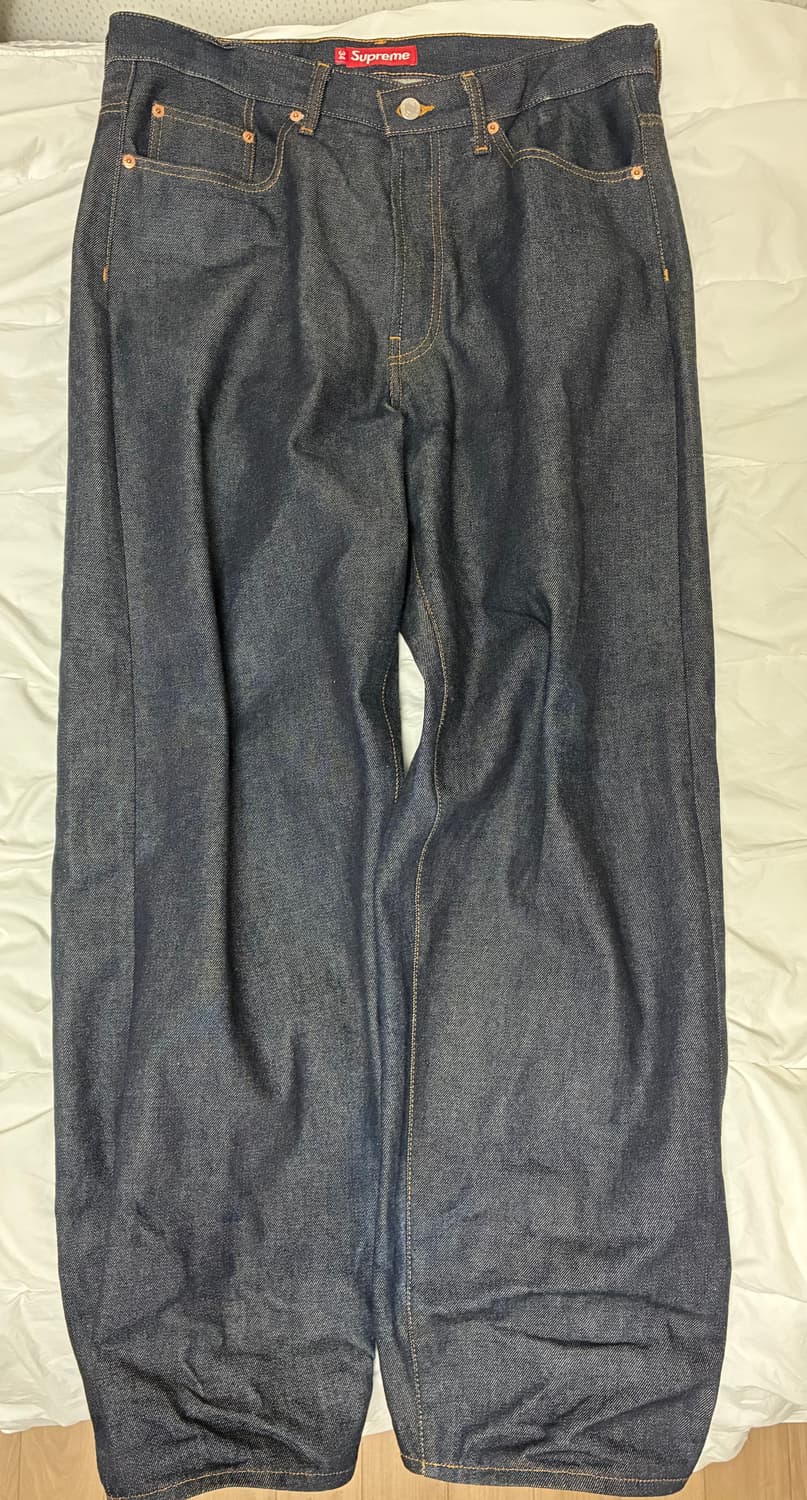 슈프림 리지드 배기 셀비지 진 리지드 인디고 - 25SS 상품이미지1