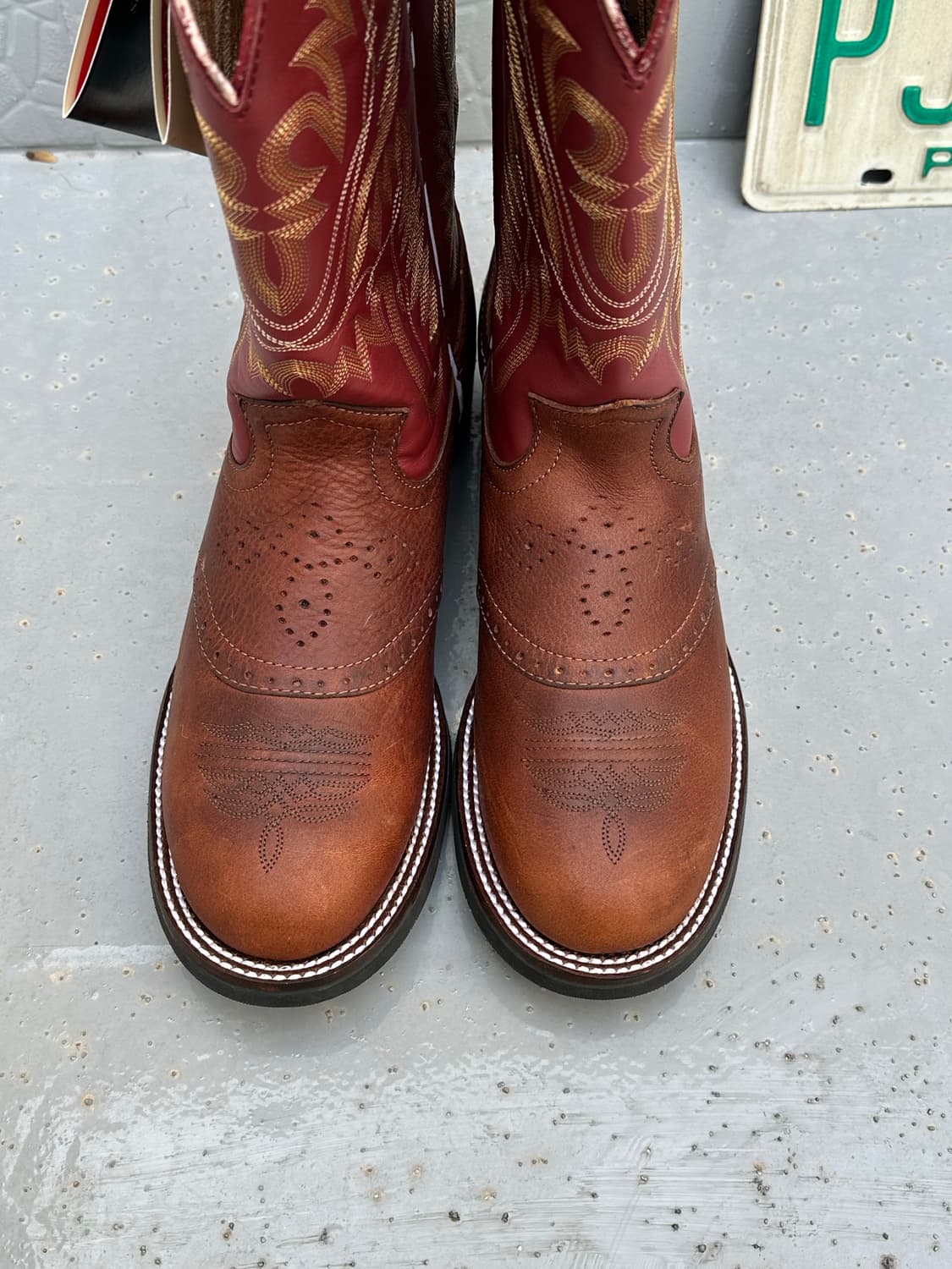 [저스틴] •Justin Cowboy Brown Boots 상품이미지4