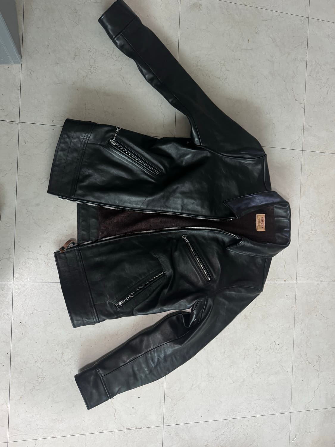 리얼 시몬스 중홀랜드 가죽 자켓 XL 말가죽 상품이미지1