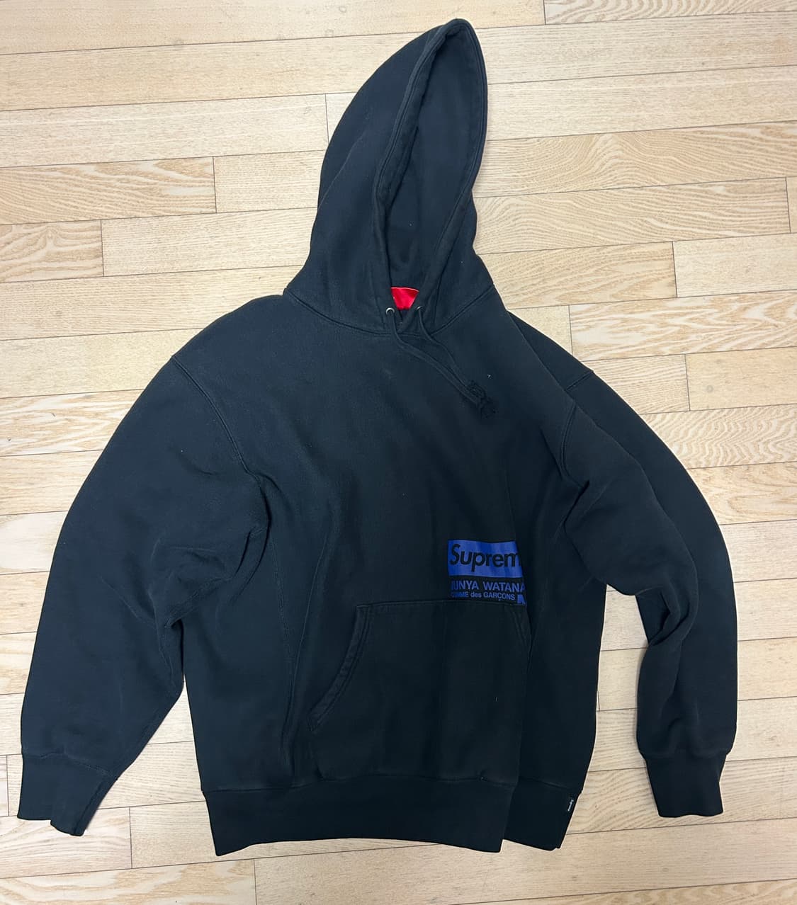 슈프림 x 꼼데가르송 준야 와타나베 맨 후드 스웨트셔츠 블랙 L 상품이미지1