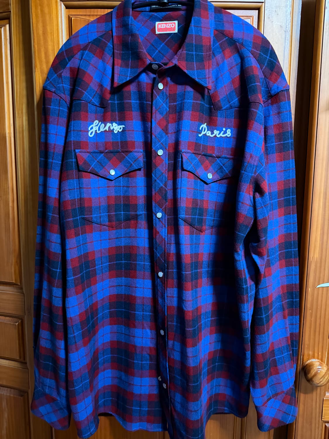 [4] 겐조 웨스턴 체크 셔츠 상품이미지1