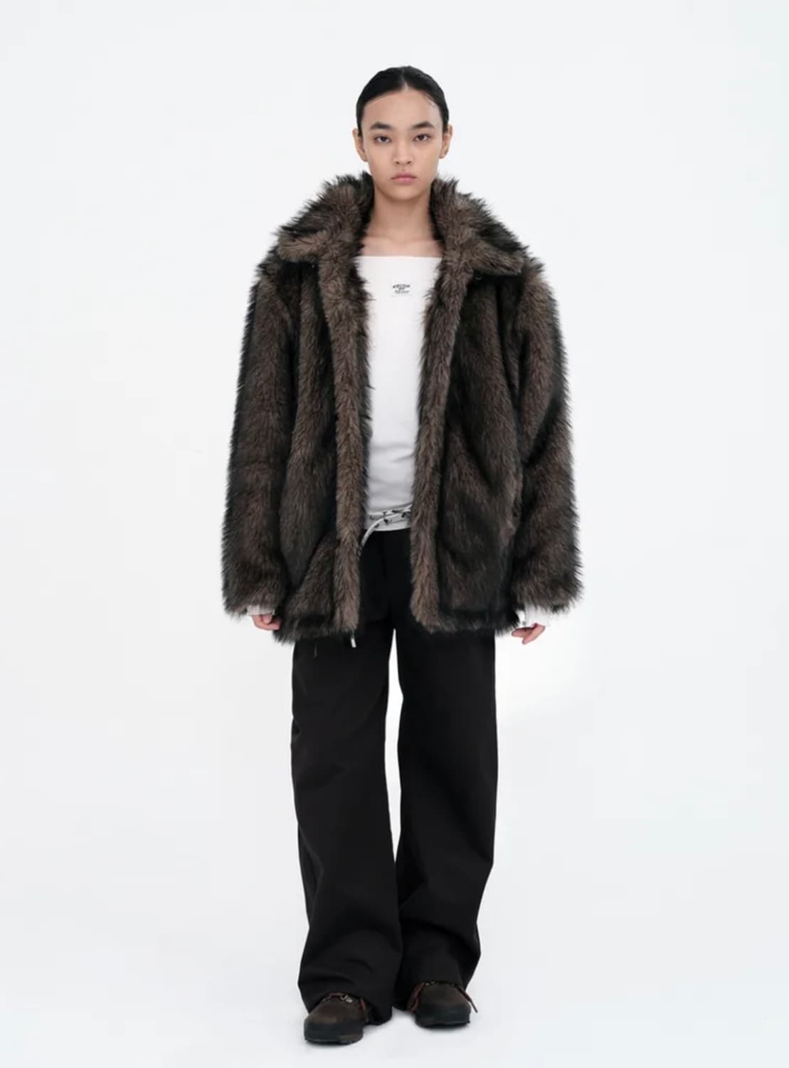 버클 롱 헤어 퍼자켓 s 상품이미지1