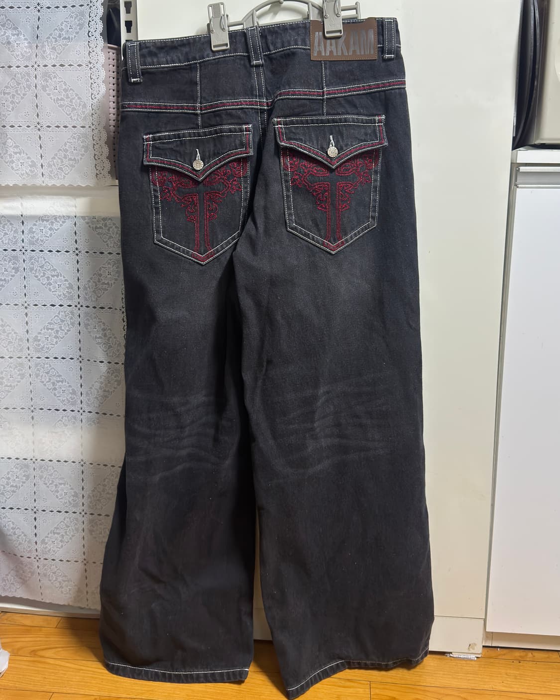 아캄 CROS2 Washed Denim Pants (Black) 2사이즈 상품이미지2