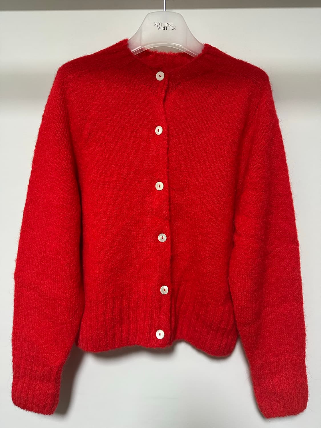 낫띵리튼 alpaca knit cardigan (Red) 상품이미지4