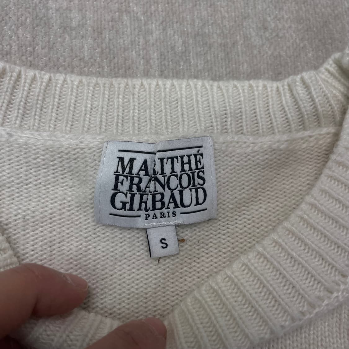 W 95 마리떼 프랑소와 저버 빅로고 니트 상품이미지3