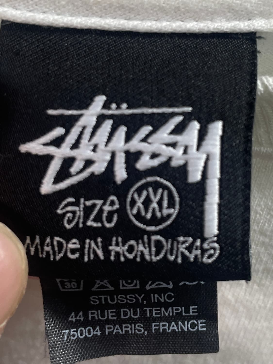 스투시 빅로고 화이트 반팔 티셔츠 (on.426)   상품이미지4