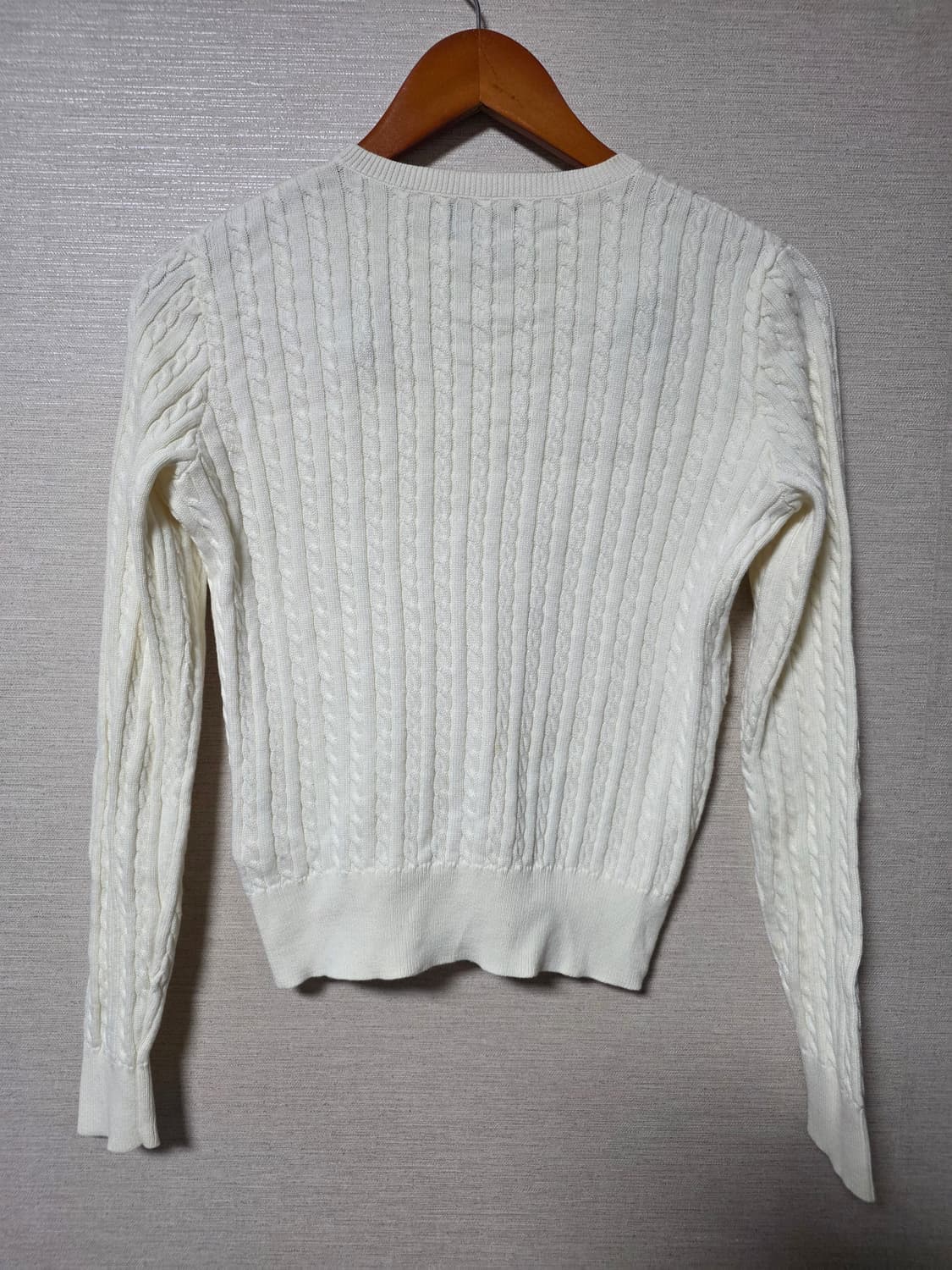 폴로 걸즈 크림색 가디건 XL 상품이미지2