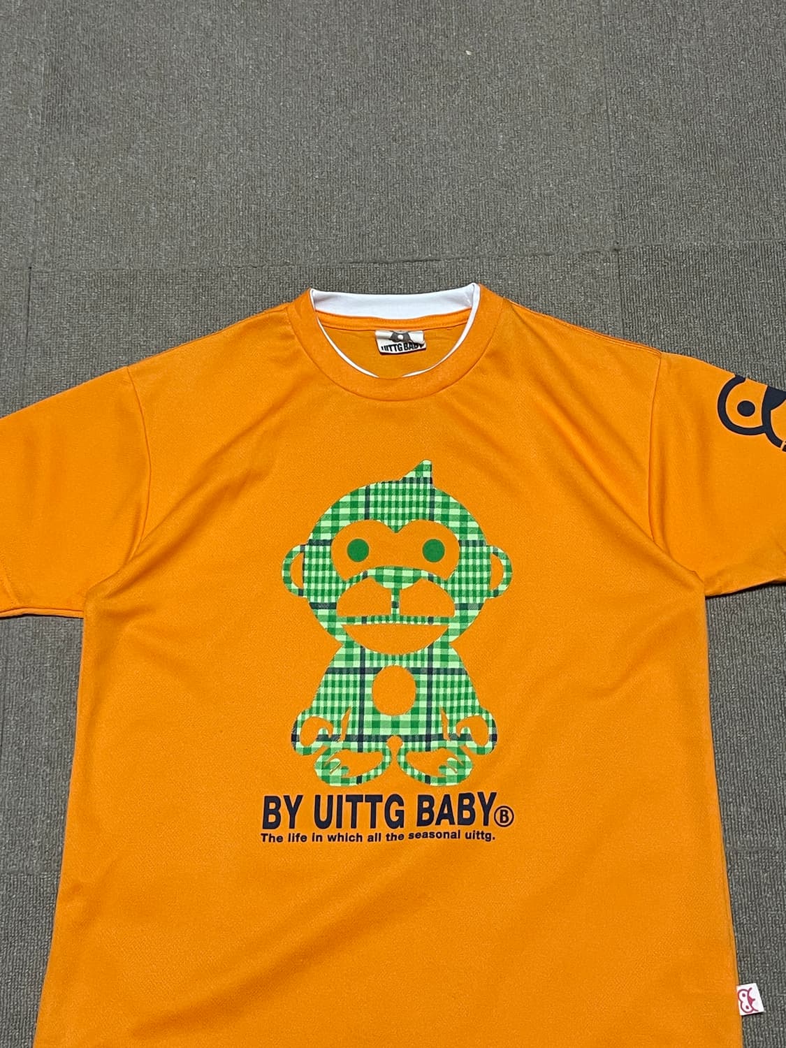 UITTG BABY 몽키 그래픽 반팔 티셔츠 상품이미지3