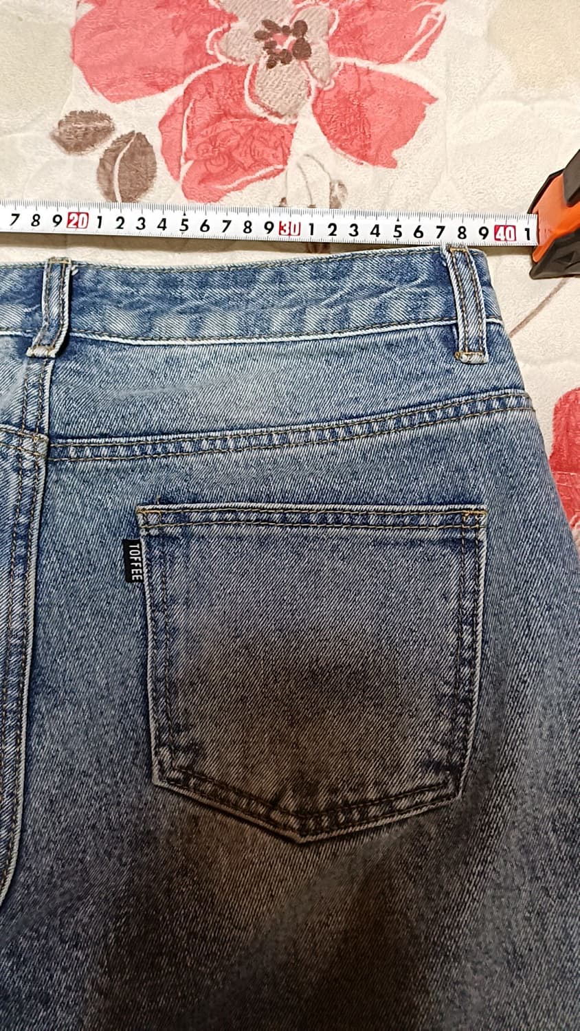 토피 연청바지 31인치 기장106 상품이미지6