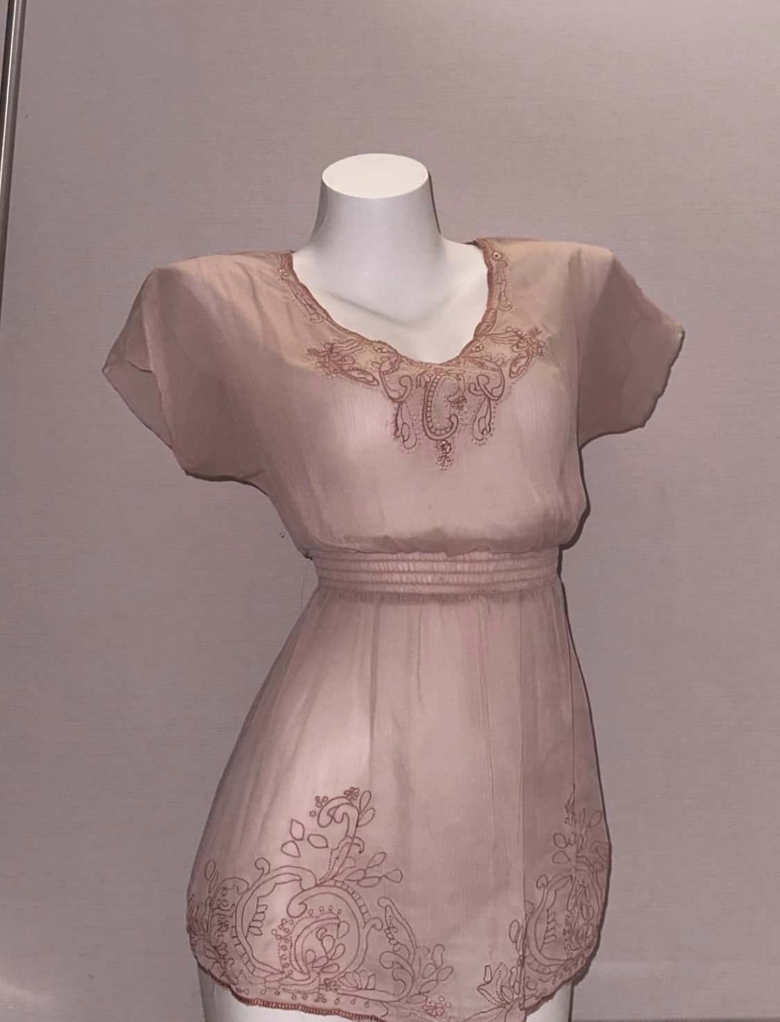 빈티지 페어리 시스루 블라우스 상품이미지1