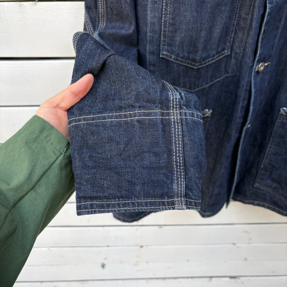 Post Overalls 포스트 오버롤즈 데님 커버올 초어 자켓 상품이미지6