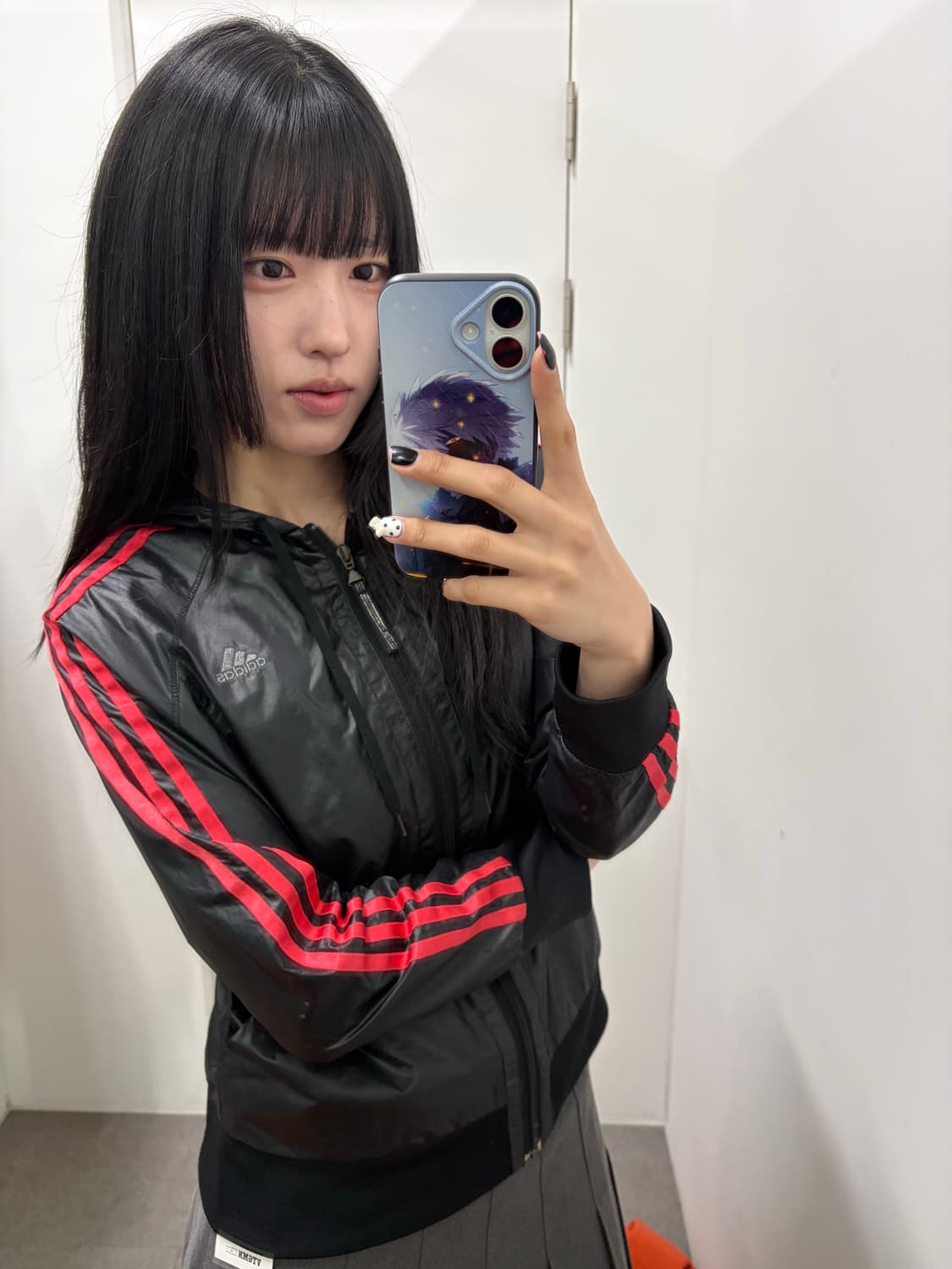 아디다스 글리터 로고 바람막이 상품이미지3