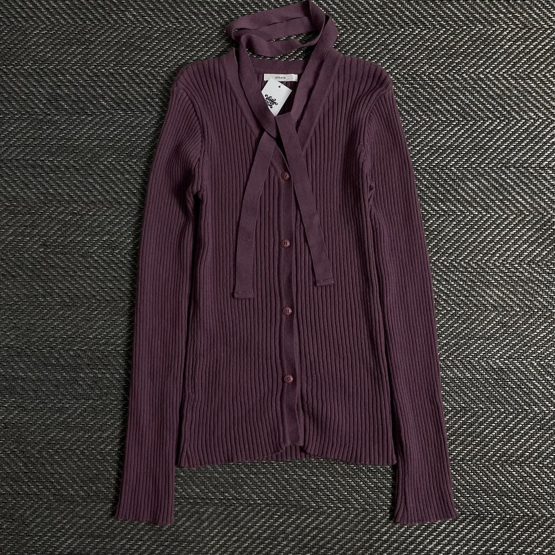 빈티지 우먼스 슬림핏 골지 초커 니트 y 3264 상품이미지2