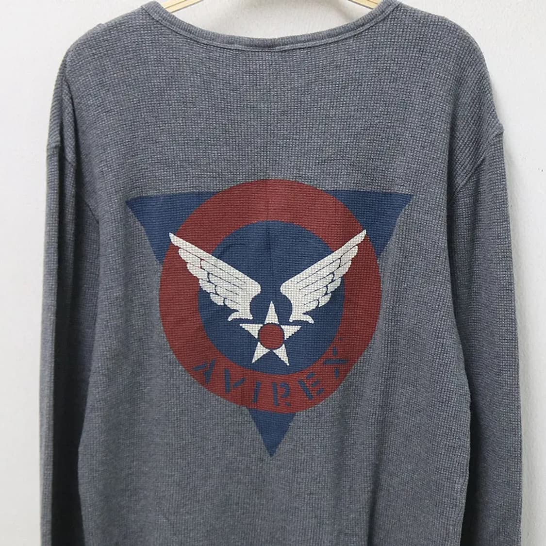 아비렉스 레터링 와플 긴팔 티셔츠 61484 상품이미지7