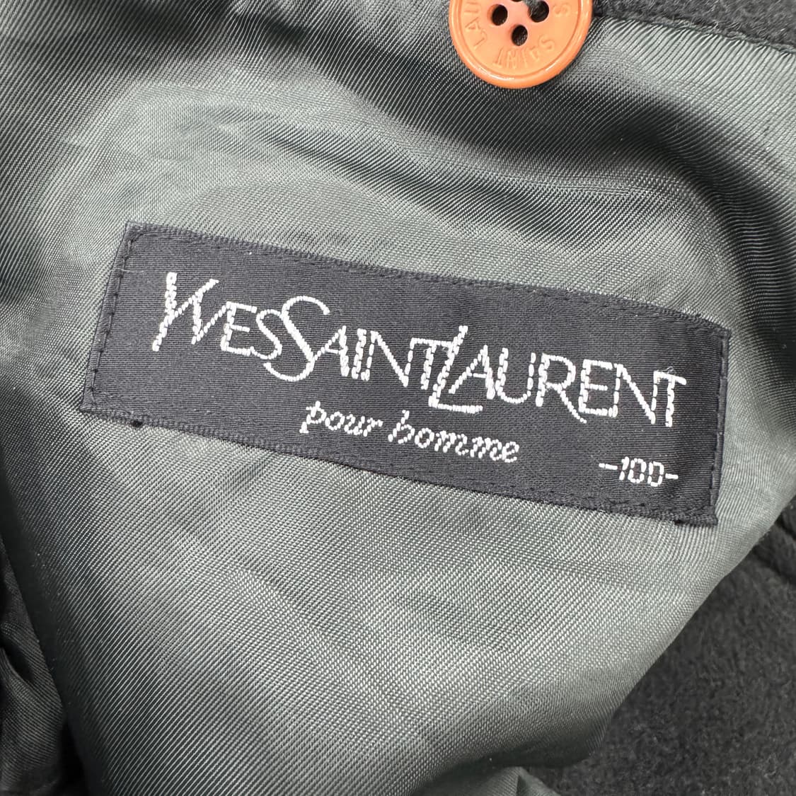 100 YSL 입셍로랑 90s 체크 모직 자켓 상품이미지8