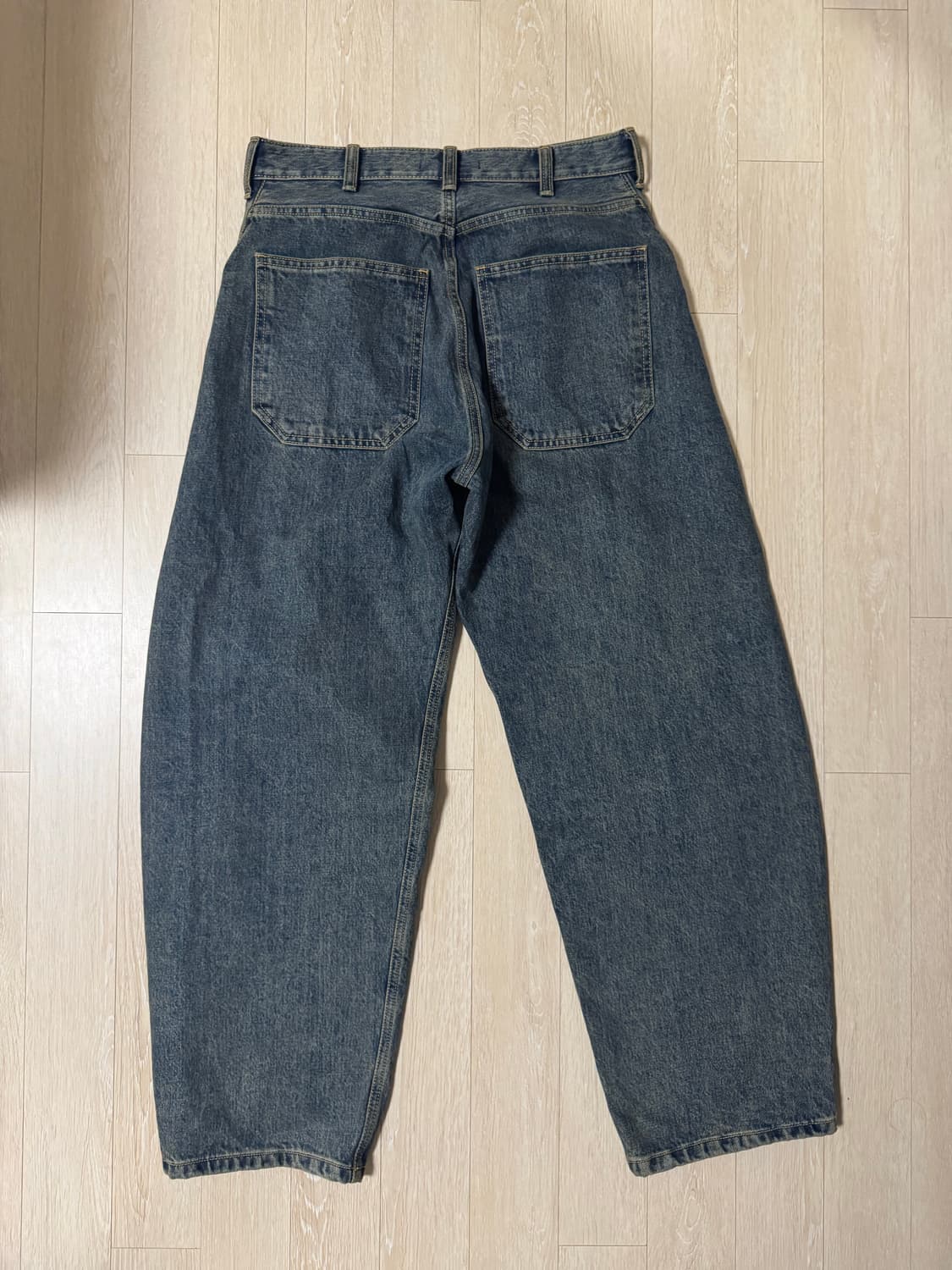 해칭룸 커브드 진 빈티지 블루 2사이즈 상품이미지3