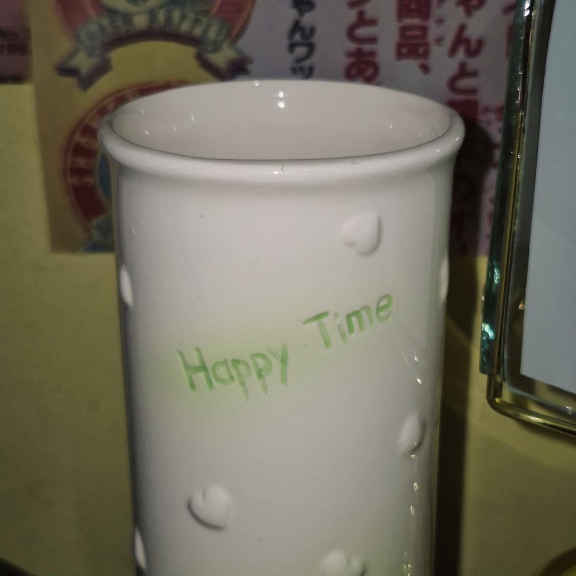 80s 레트로 고양이 도자기 기둥 꽃병 상품이미지8