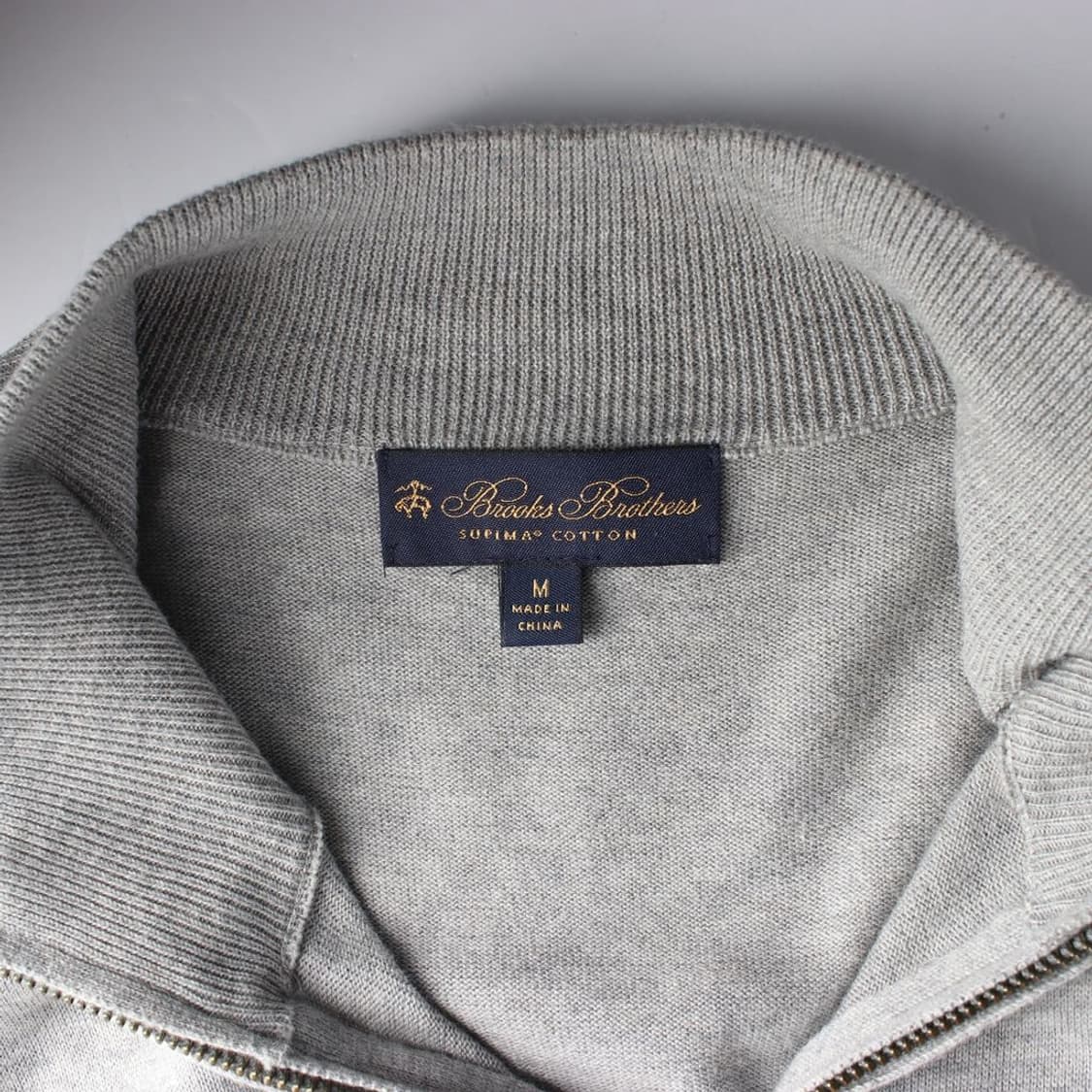 브룩스 브라더스 그레이 집업 가디건 M 상품이미지5