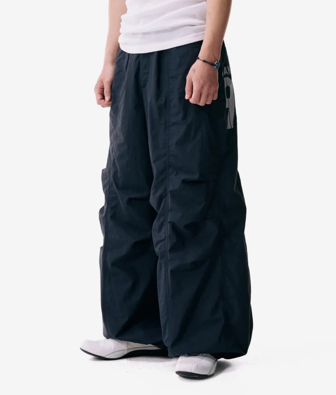 98 Printed Knee Pin-tuck Nylon Pants (Du 상품이미지2