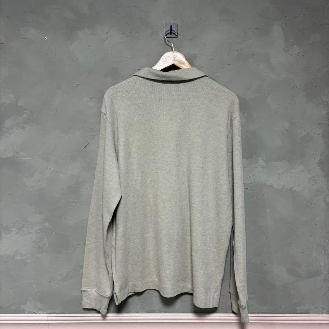 폴로 랄프로렌 신형 니트 반집업 세이지 그레이 상품이미지4