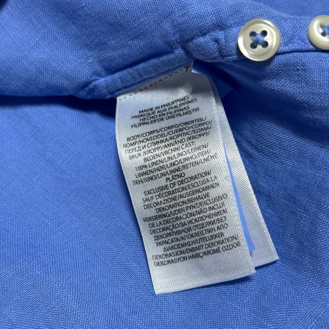 XS 폴로랄프로렌 릴렉스드핏 린넨 셔츠  상품이미지5