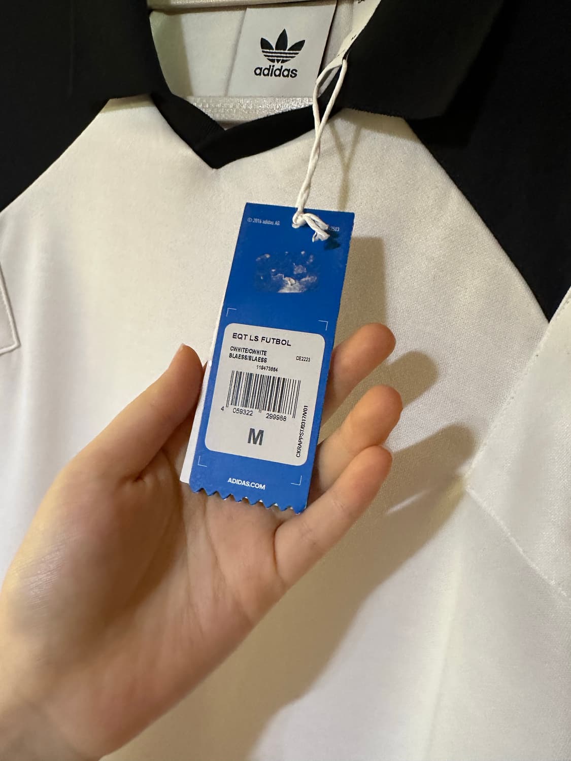 <새상품> 아디다스 카라 티셔츠 아디다스 긴팔티 아디다스 블랙 화이트 상품이미지4