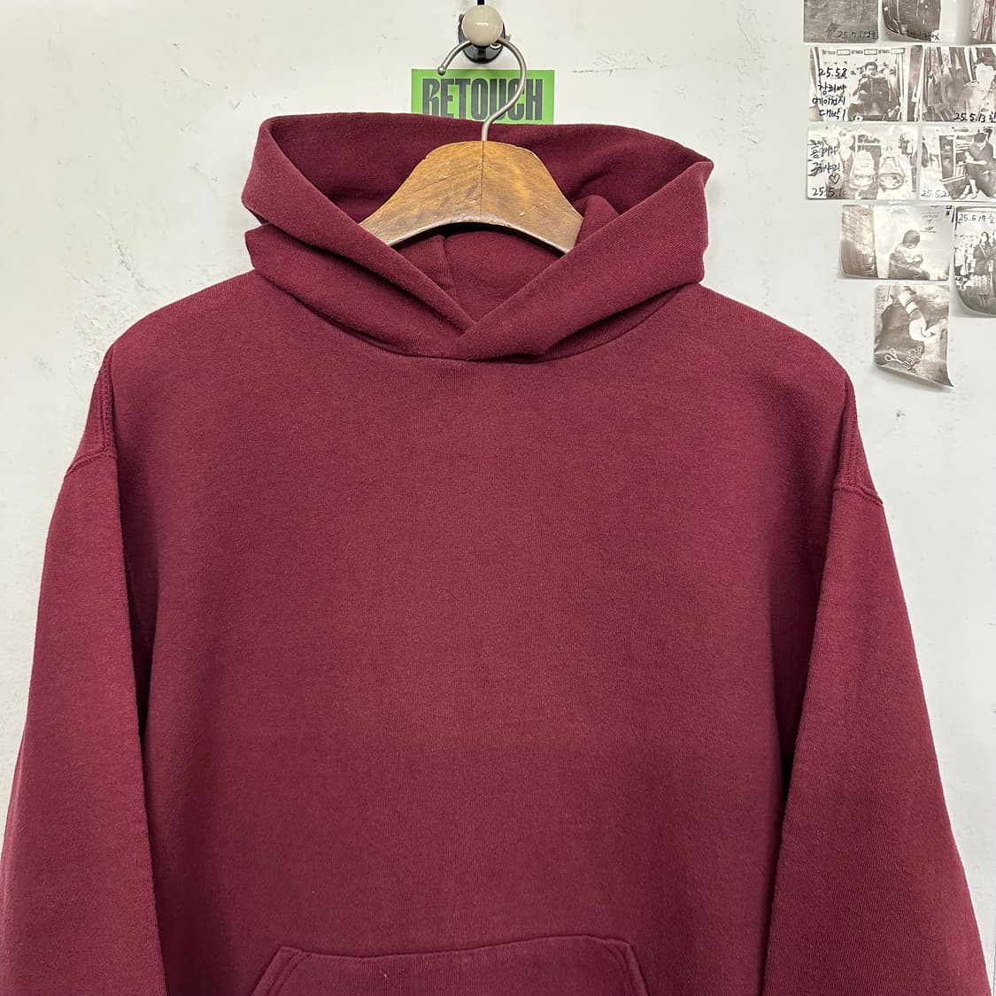 90‘s USA 러셀 후드티 ‘버건디‘ 상품이미지2