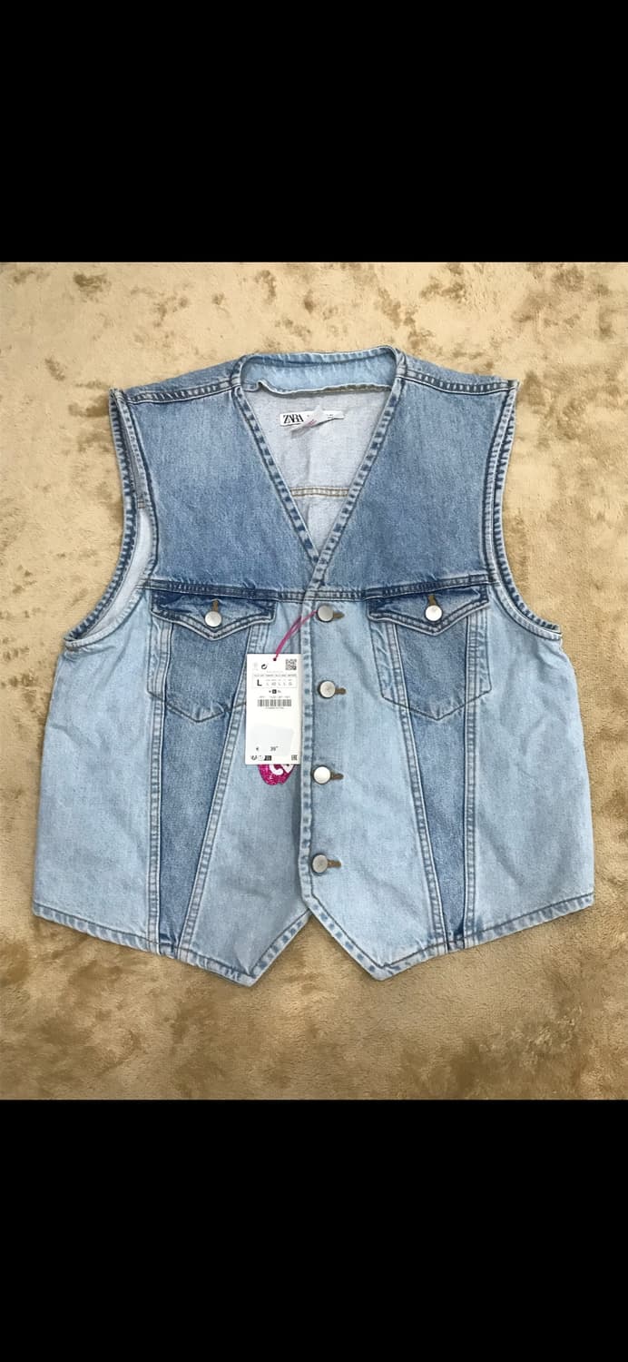 유니섹스 자라 데님 베스트 조끼  상품이미지1