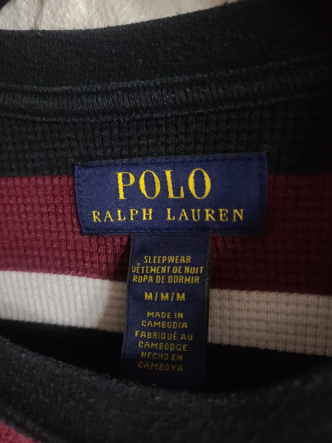 폴로 스트라이프 면니트(m) 상품이미지4