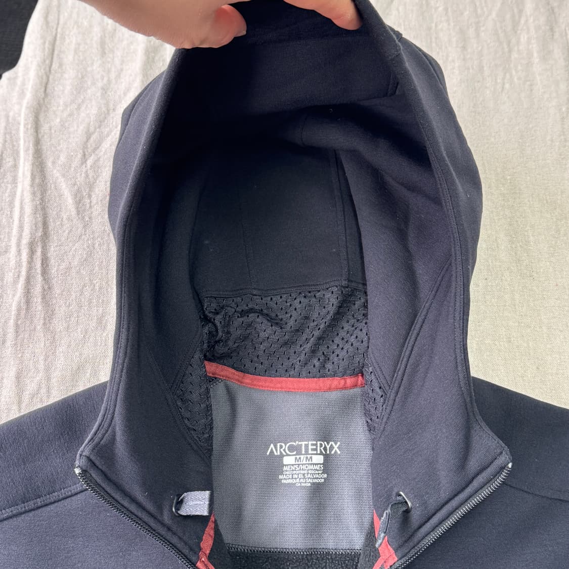 아크테릭스 자수 기모 소프트쉘 후드집업 M 상품이미지4