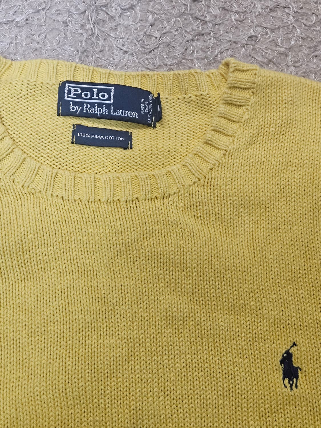 폴로 랄프로렌 옐로우 니트 상품이미지3