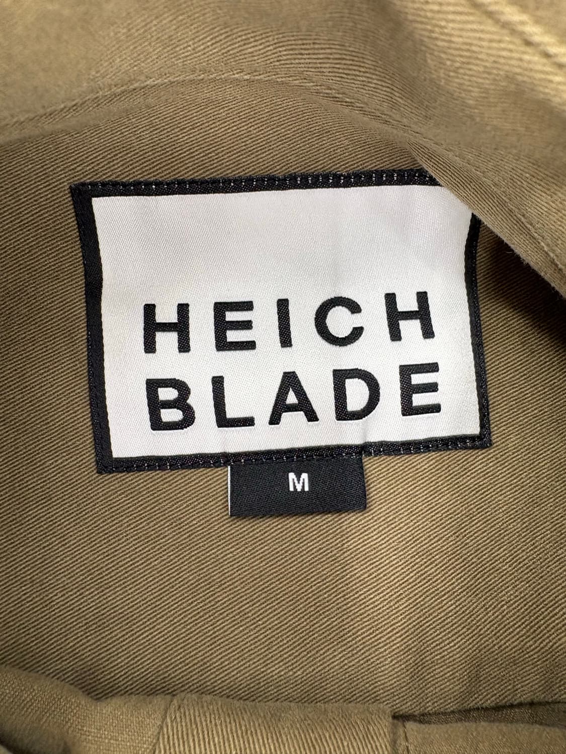 🫒 HEICH BLADE 카키 오버핏 셔츠 상품이미지3