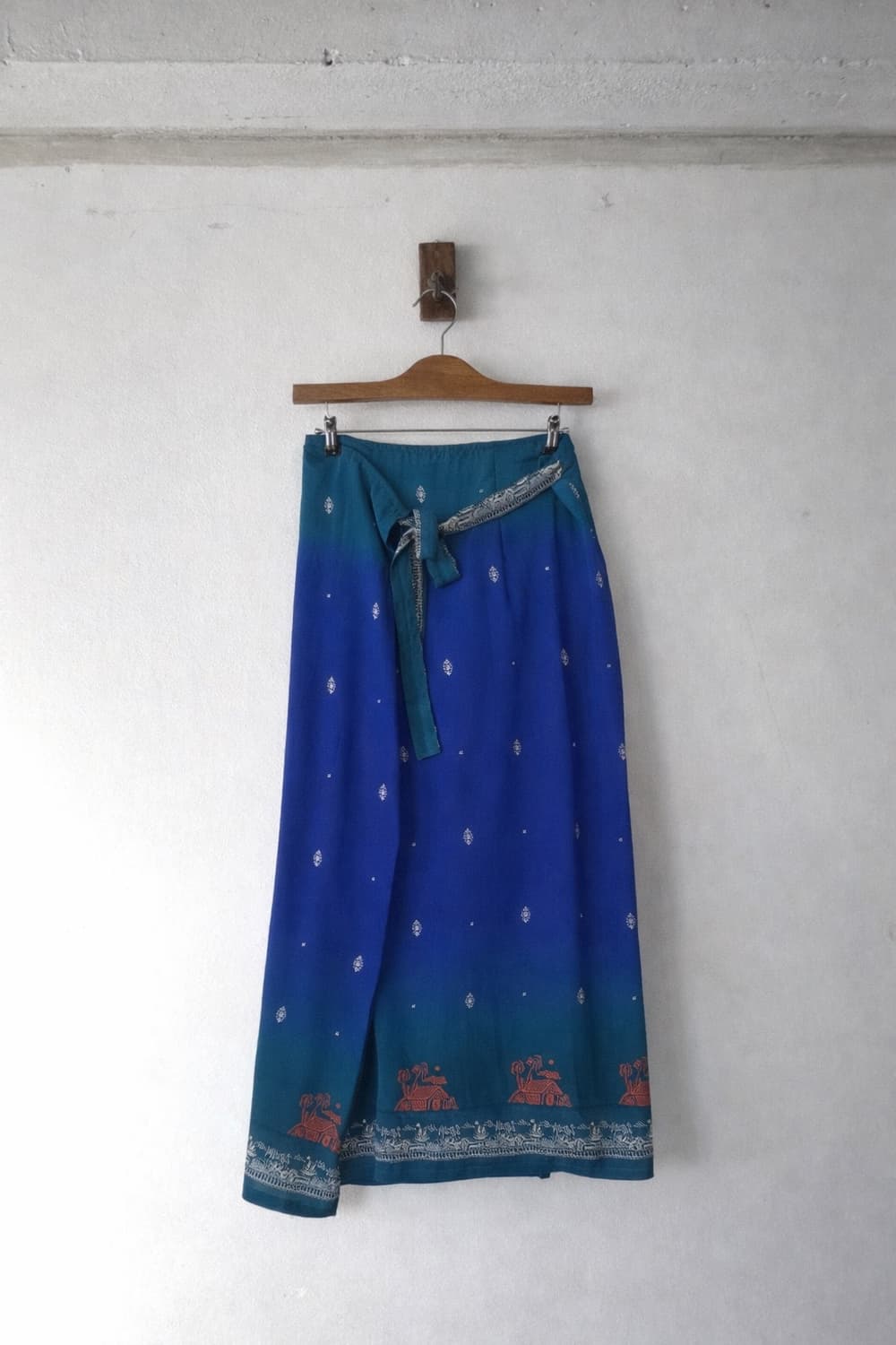 Blue vintage gradation skirt 상품이미지1